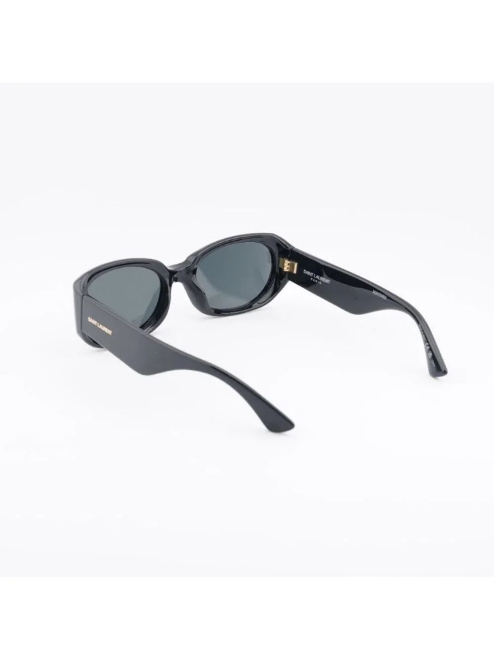 Saint Laurent SL868 001 Sunglasses Shiny Black Rectangle Frame